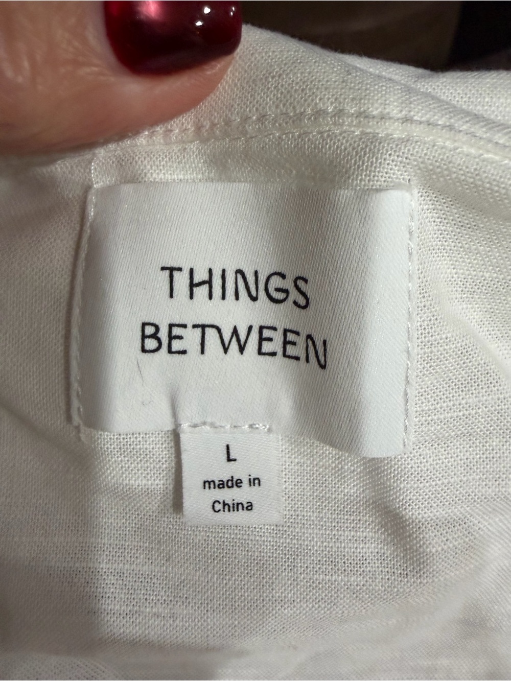 White Peter Pan Ruffle-Collar Button Front Blouse - Picture 6 of 7